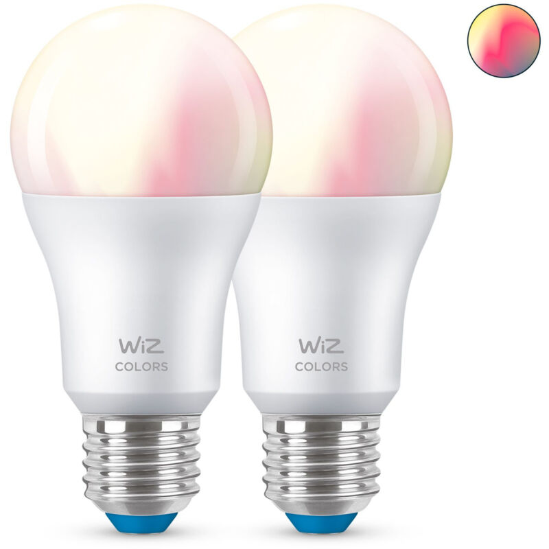 foto del prodotto lampadina smart e27 60w equivalente dimmerabile bianca e colorata wi fi wiz