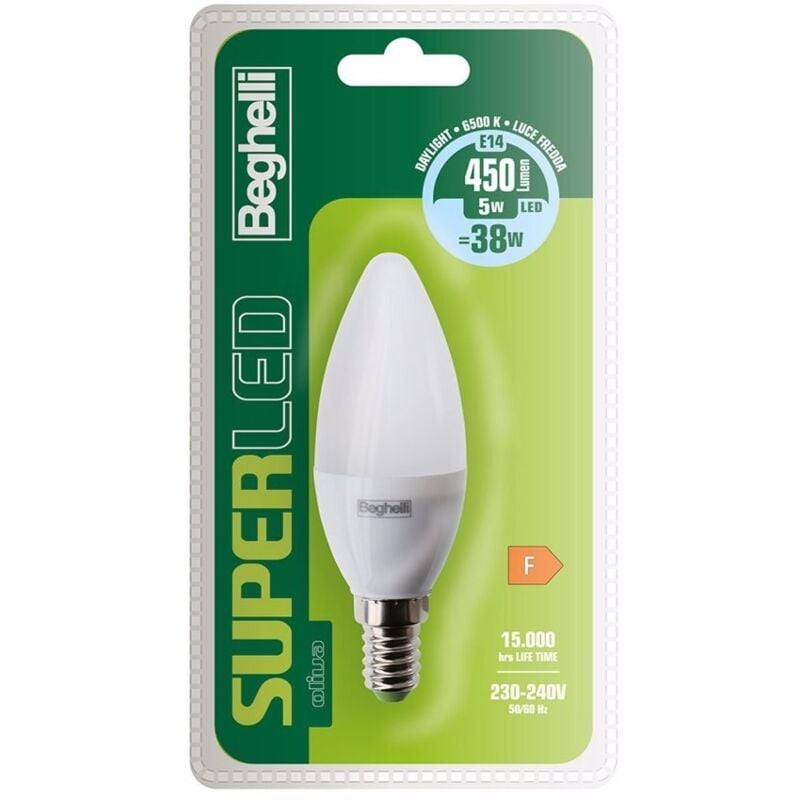 foto del prodotto lampadina superled oliva e14 5w 6500k