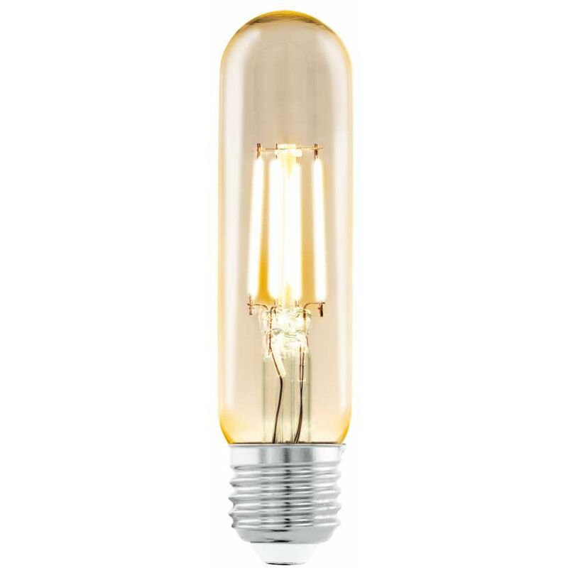 foto del prodotto lampadina tubolare vintage ambrata e27 4w