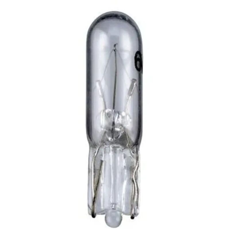 foto del prodotto lampadina tutto vetro base w2x4.6d cruscotto auto t5 12 volt 1,20 watt