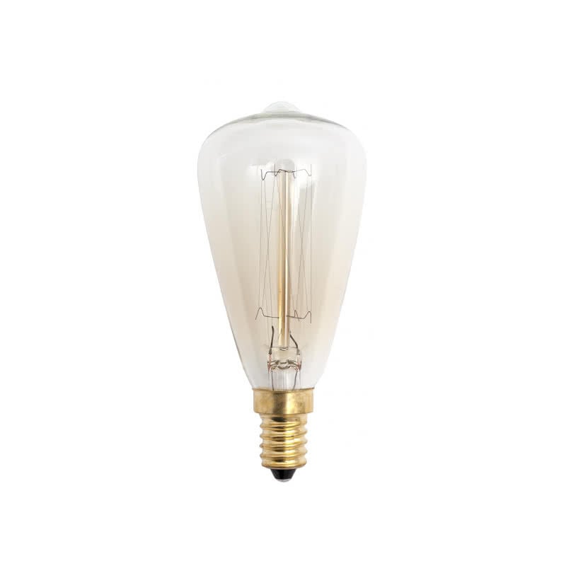 foto del prodotto lampadina vintage a incandescenza pebetero 40w e14 48dx115 calda
