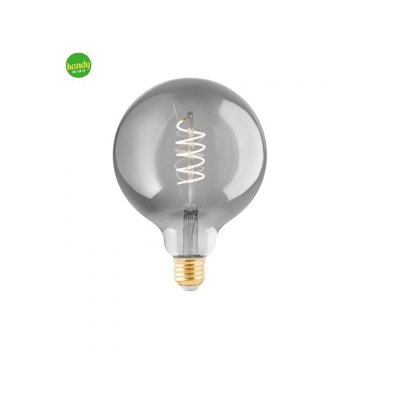 foto del prodotto lampadina vintage eglo e27 4w 2000k 125mm nero trasparente forma g125