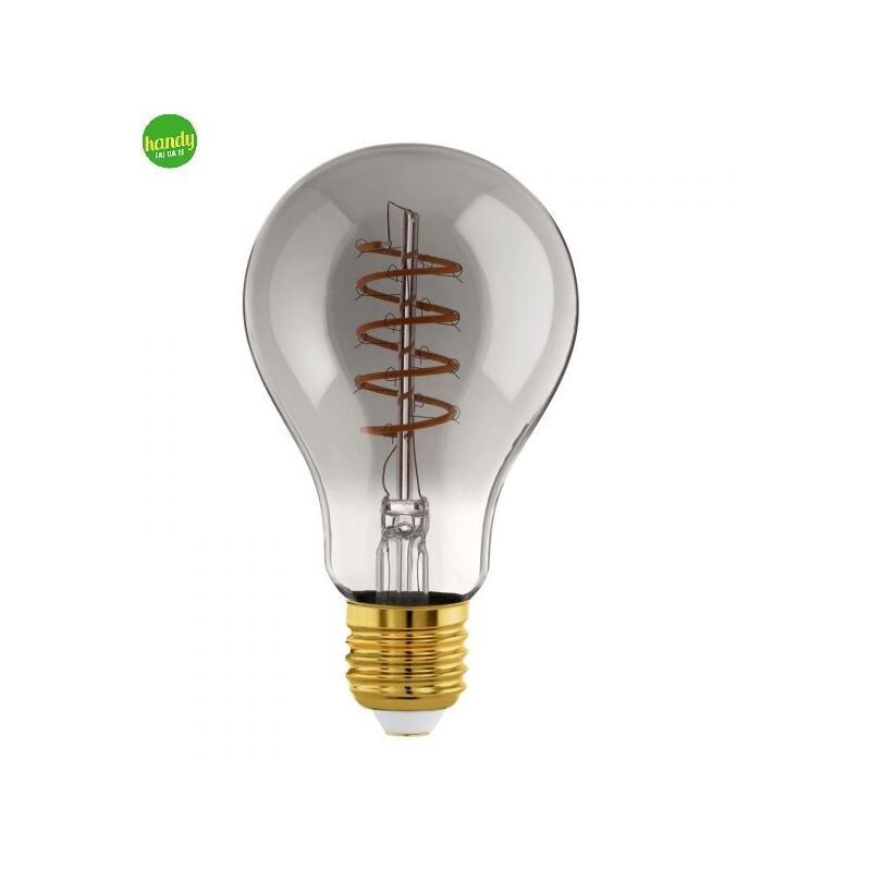 foto del prodotto lampadina vintage eglo e27 4w 2000k 75mm nero trasparente forma a75