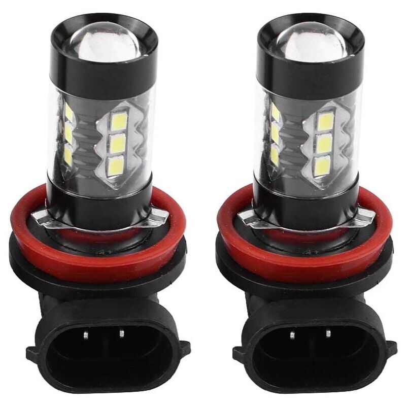 foto del prodotto lampadine a led h8 h11 xtreme super bright 6000k 2 pezzi h11 h8 12v 24v 80w lampadine a led ad alta potenza per fendinebbia per auto lampadina per
