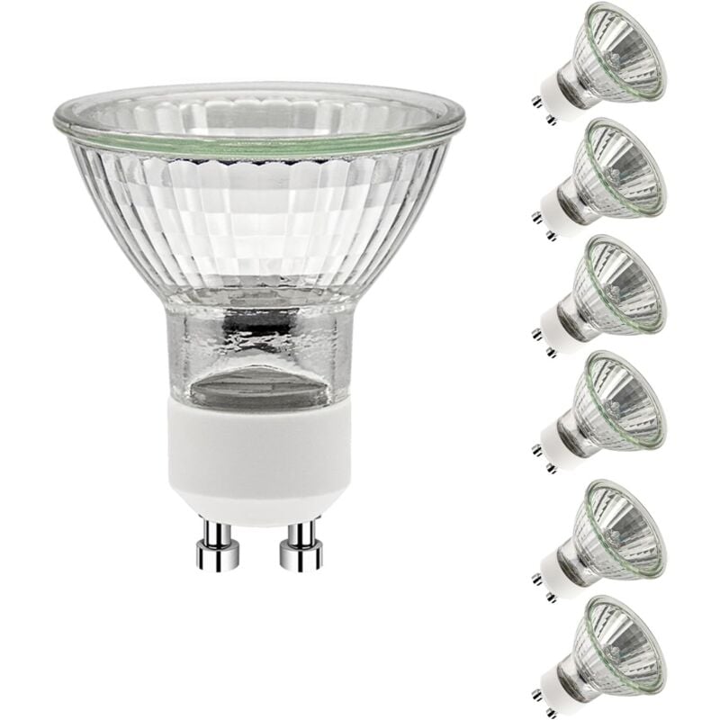 foto del prodotto lampadine alogene gu10 35w, lampadine alogene gu10 2700k bianco caldo, lampadina alogena 220v 35w, riflettore alogeno 50 x 53mm, faretti alogeni