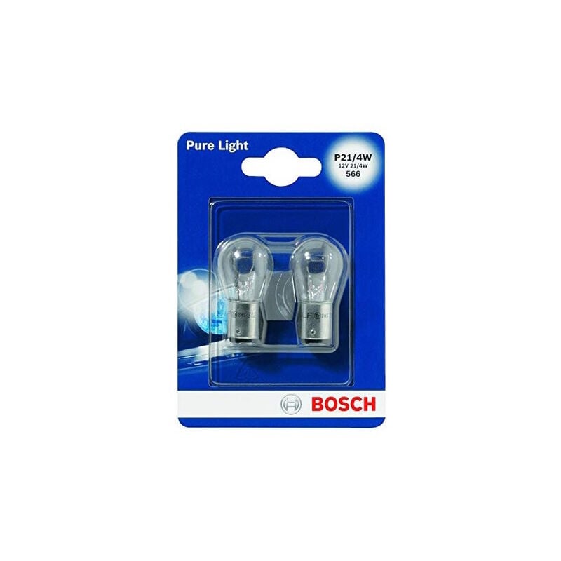 foto del prodotto lampadine auto p21 4w pure light 12v 21 5w baz15d bosch x2