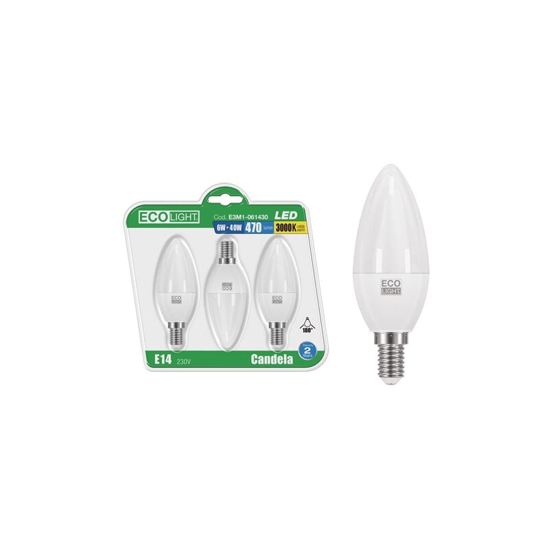 foto del prodotto lampadine ecolight led e14 ol.6w f.cf3pz