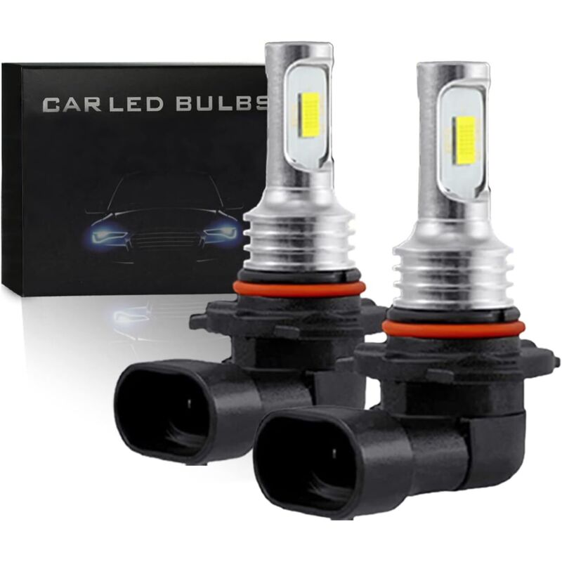 foto del prodotto lampadine fendinebbia a led h11 h8 h9 h16 jp , chip led csp, bianco xeno 6000k, 4000 lumen, illuminazione a 360 gradi, non polari, plug and play,