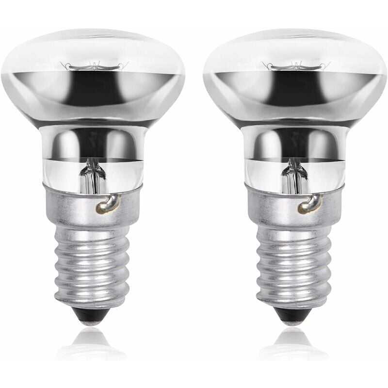 foto del prodotto lampadine lava r39 e14 40w, attacco edison piccolo, riflettore spot ses, luce bianca calda 2800k, lampadine dimmerabili a risparmio energetico r39