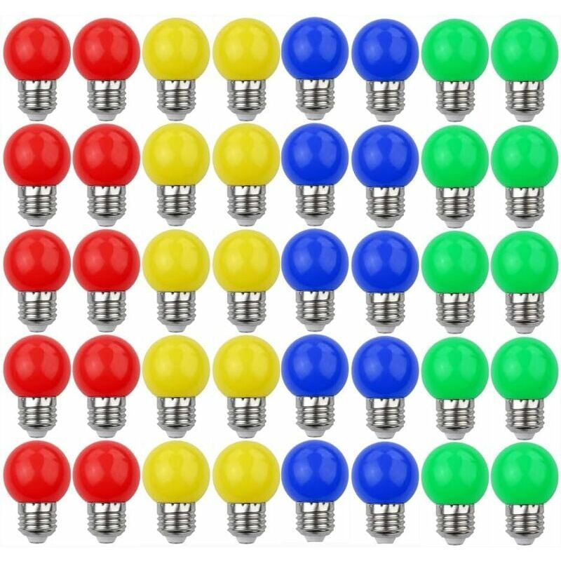 foto del prodotto lampadine led colorate e27 3w 30w luce decorativa e di design 240 lumen ac220v 240v lampada decorativa colori misti rosso giallo blu verde