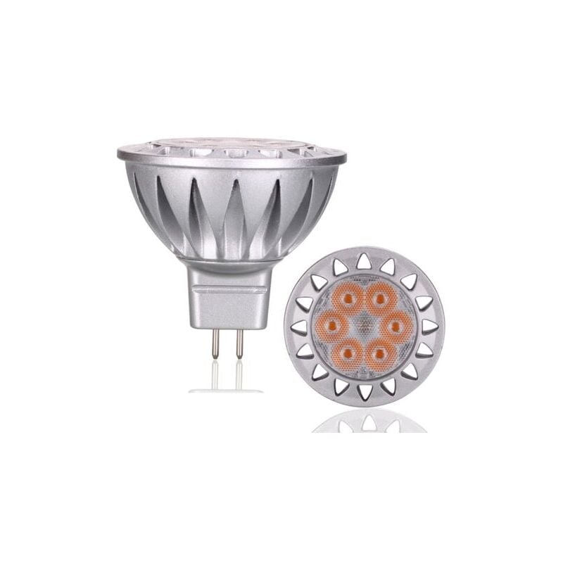 foto del prodotto lampadine led da 5 w sostituiscono lampade alogene equivalenti a 20 w e 35 w, bianco caldo morbido 2700 k, bassa tensione 12 v mr16 gu5.3 per