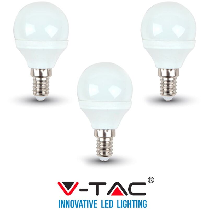 immagine 0 del prodotto lampadine led e14 4 w watt lampadina luce fredda 6500k v tac 3 pezzi