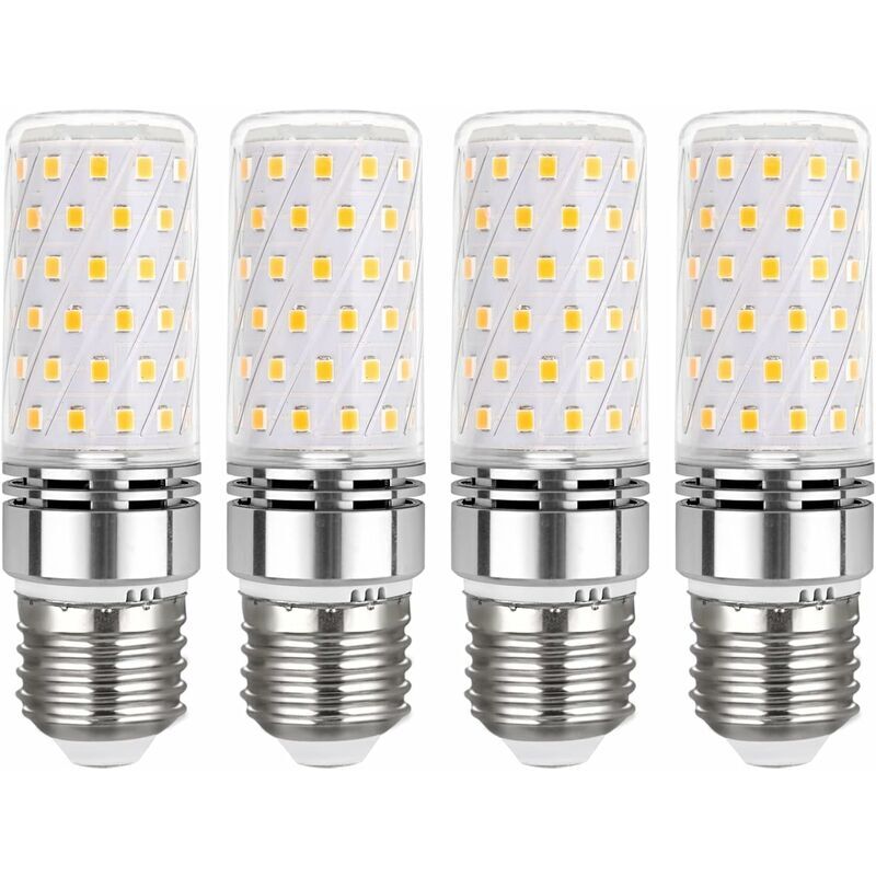 foto del prodotto lampadine led e27 da 12 w, bianco freddo 6000 k, equivalenti a lampadine a incandescenza da 120 w, confezione da 4