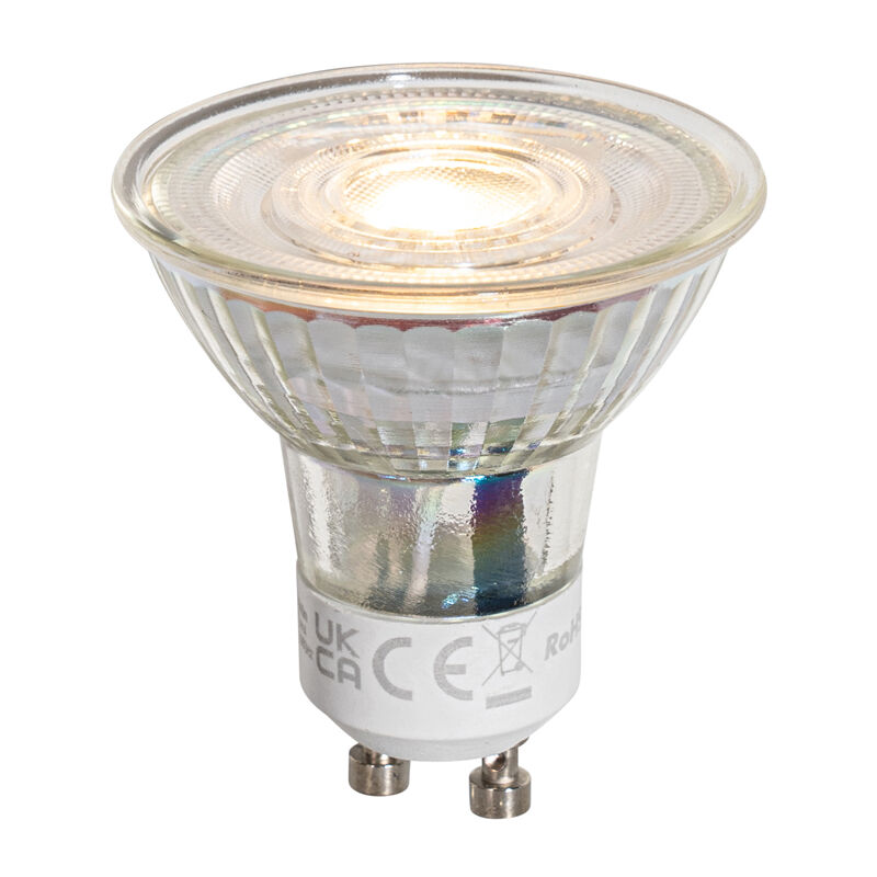foto del prodotto lampadine led gu10 50mm dimmerabili trasparenti 4,5w 365 lm 2700k luedd