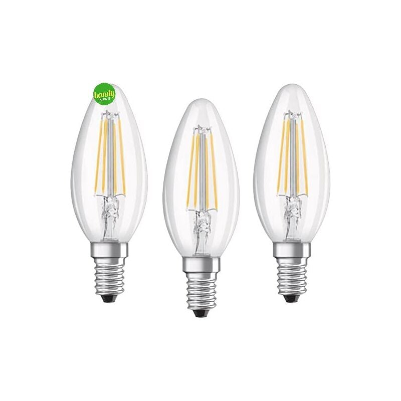 foto del prodotto lampadine led osram 4w 40w e14 filam.2700k pz3