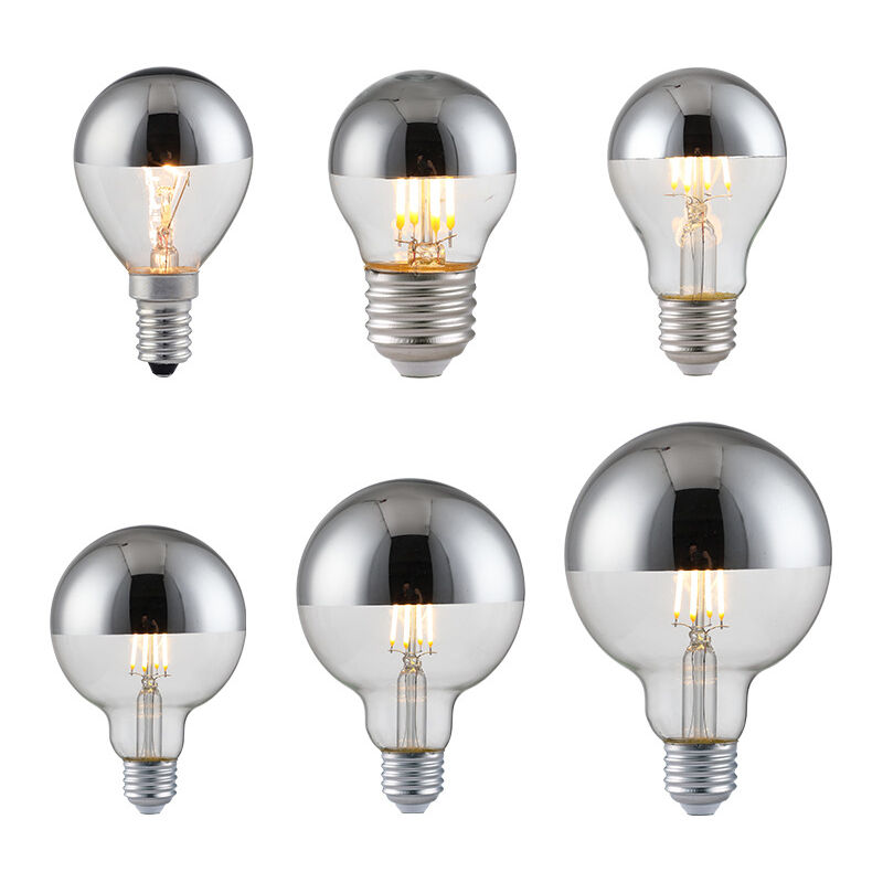 foto del prodotto lampadine led semi elettrolitiche set da 6, senza ombre, bianco caldo 4 w, e14 e27 