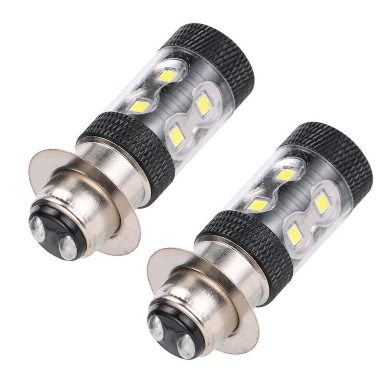 foto del prodotto lampadine per fari a led h6 adatte per yamaha atv, fari a led per moto h6 h6m p15d 50w sollbry