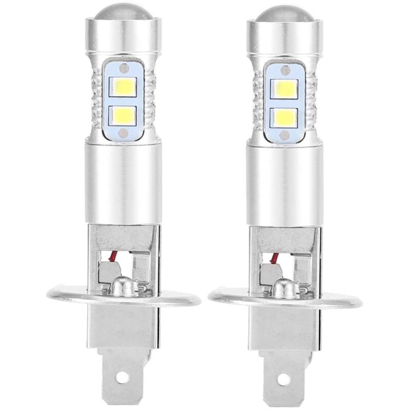 foto del prodotto lampadine per fari crediri, 2x h1 6000k ultra white 100w kit lampadine per fari anabbaglianti a led
