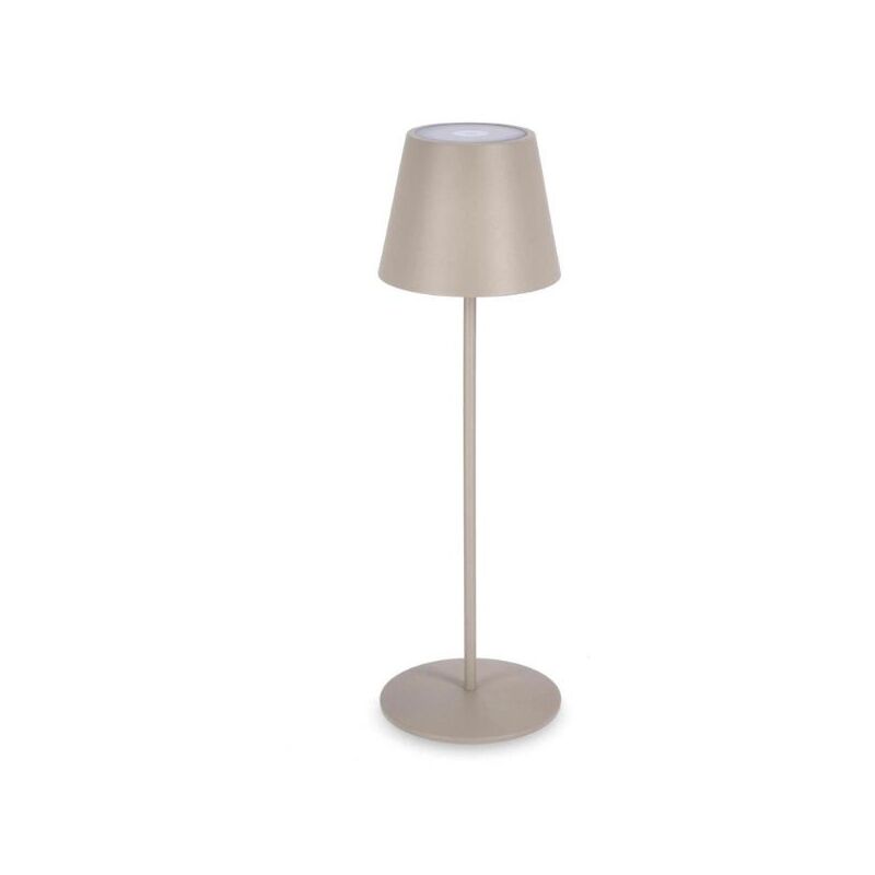 foto del prodotto lampanda da tavolo led etna tortora d12cm x 38h con batteria ricaricabile