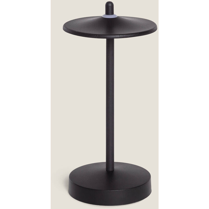 foto del prodotto lampara da tavolo led portatile per esterni con batteria usb ricaricabile milevani nero