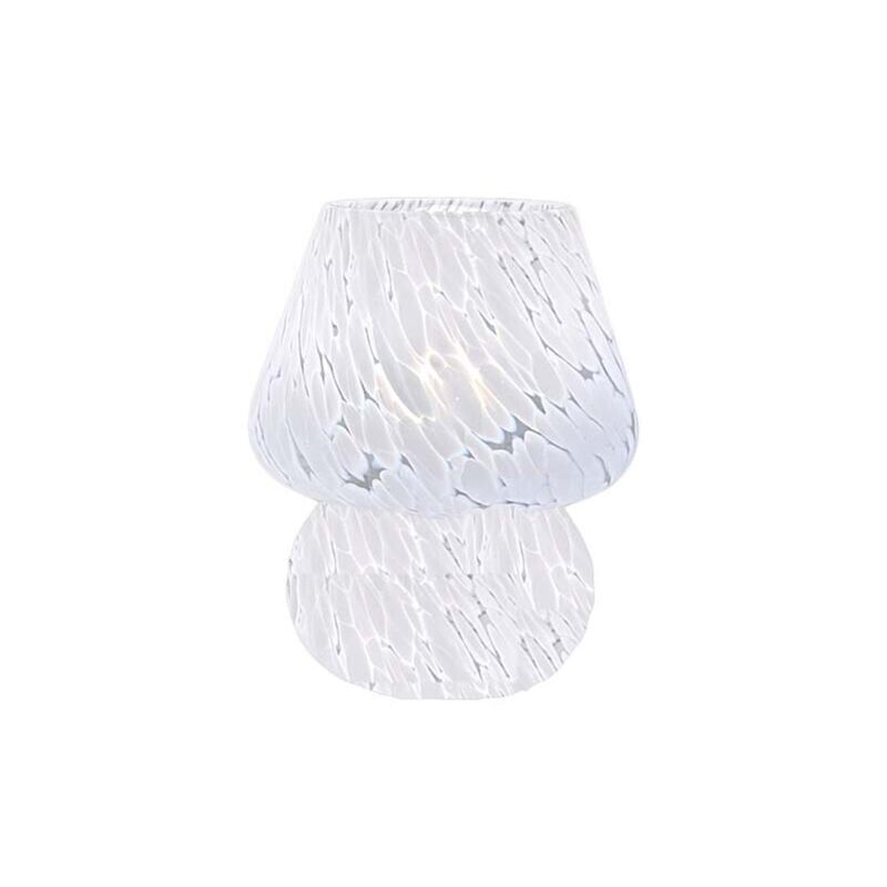 foto del prodotto lampe champignon, petite lampe de chevet lampe de bureau en verre semi trasparente, lampe esth tique murano pour chambre, salon, kitchen cadeau