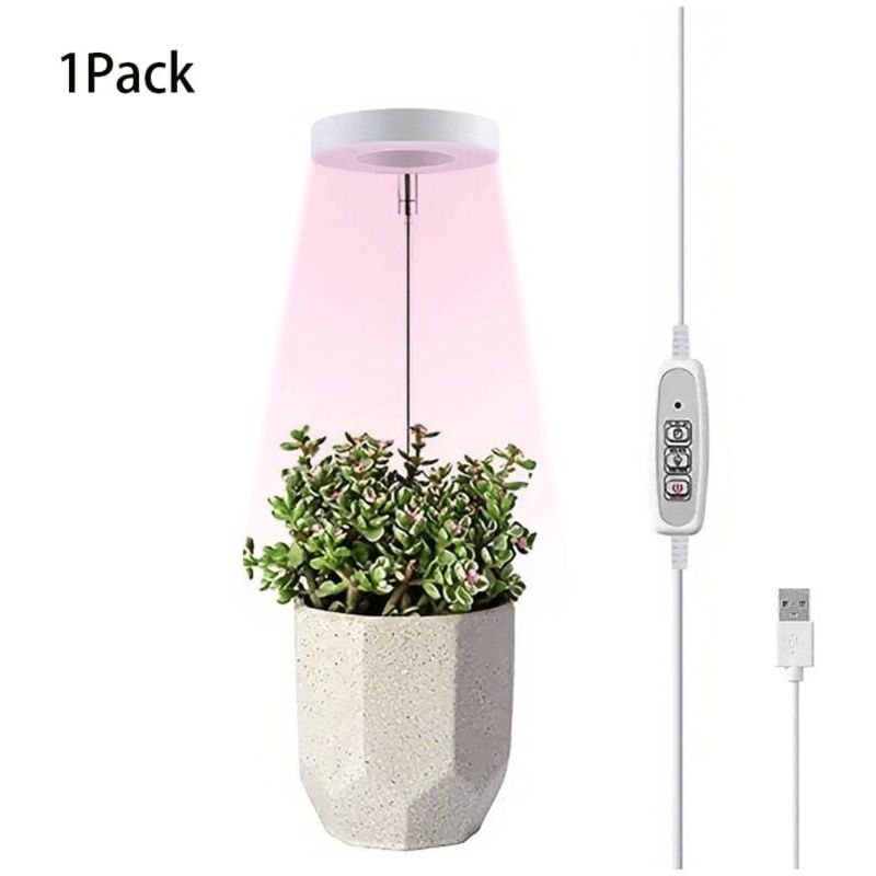 foto del prodotto lampe led spectre complet pour d int rieur, lampe de spectre complet avec interrupteur et port de charge usb pour serre de jardin