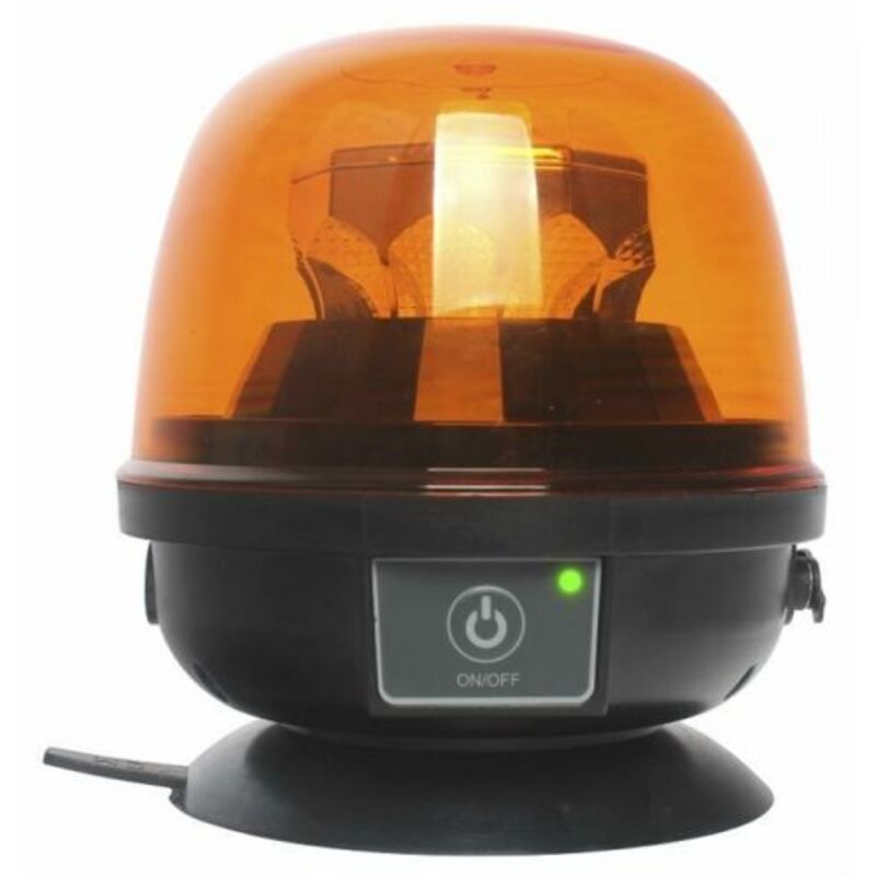 foto del prodotto lampeggiante girofaro magnetico led a batteria 12 24v 22w 31933 