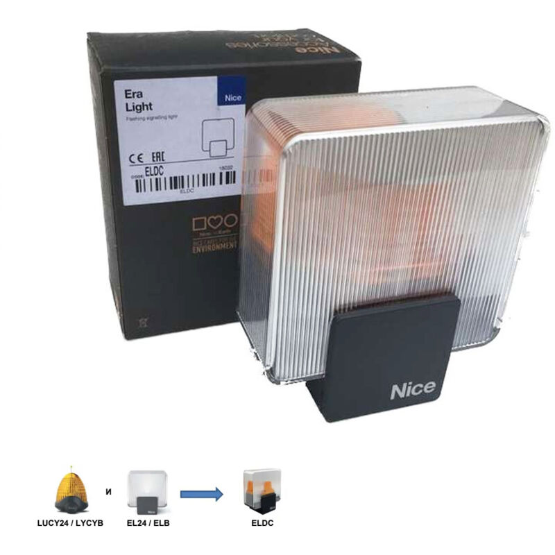 foto del prodotto lampeggiante lampeggiatore a led era light 12v 24v nice eldc originale