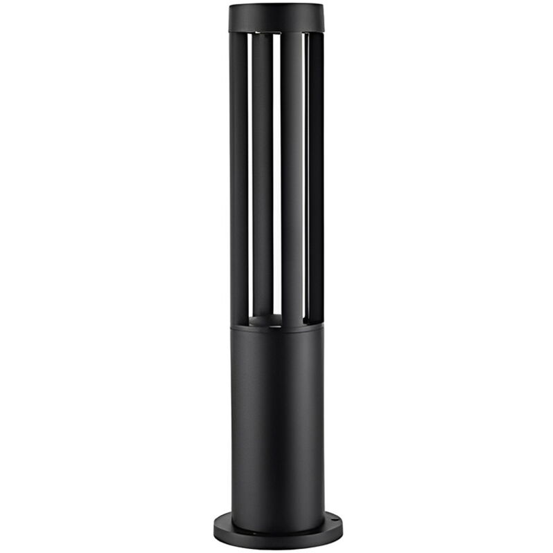 foto del prodotto lampioncino led mandir 15w nero 60cm ip65 bianco caldo 3000k wisdom