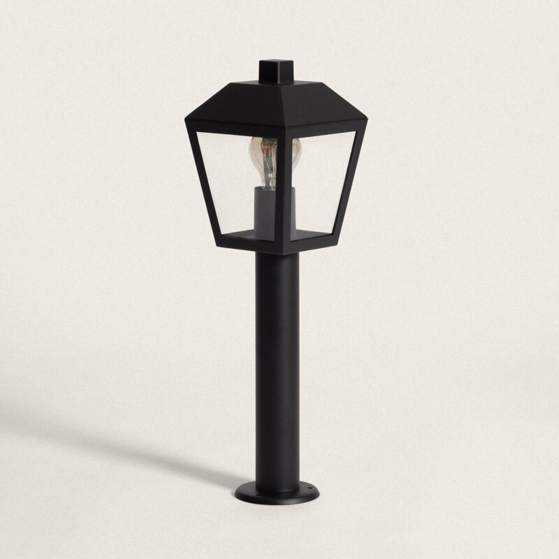 foto del prodotto lampioncino per esterni da superficie 50cm alluminio mukom nero