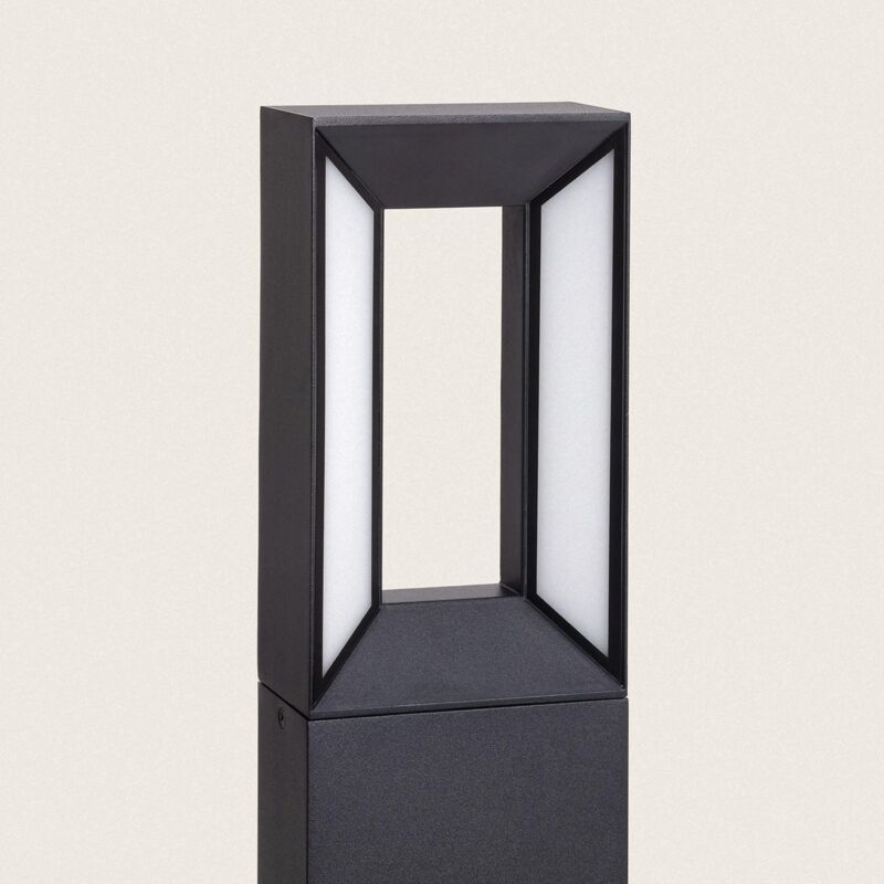 foto del prodotto lampioncino per esterni led 80cm 2x6w alluminio trimel nero