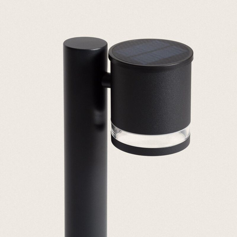 foto del prodotto lampioncino per esterni solare led 50cm alluminio draco nero