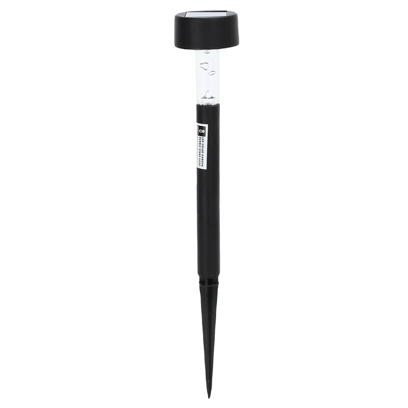 foto del prodotto lampioncino segnapassi 1 led bubble nero con pannello solare ip44 rgb con sensore crepuscolare aigostar