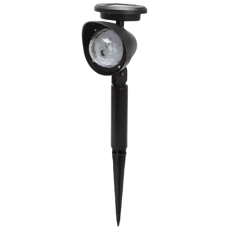 foto del prodotto lampioncino segnapassi 5 led nero con pannello solare ip44 rgb con sensore crepuscolare aigostar