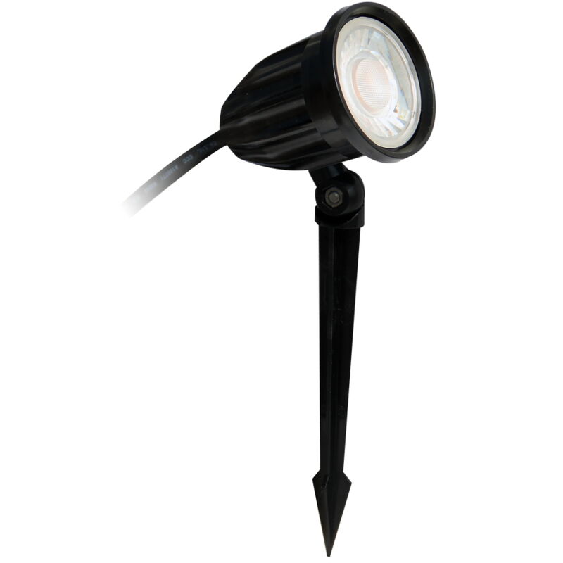 foto del prodotto lampioncino segnapassi led 9w nero ip65 bianco caldo 3000k novaline