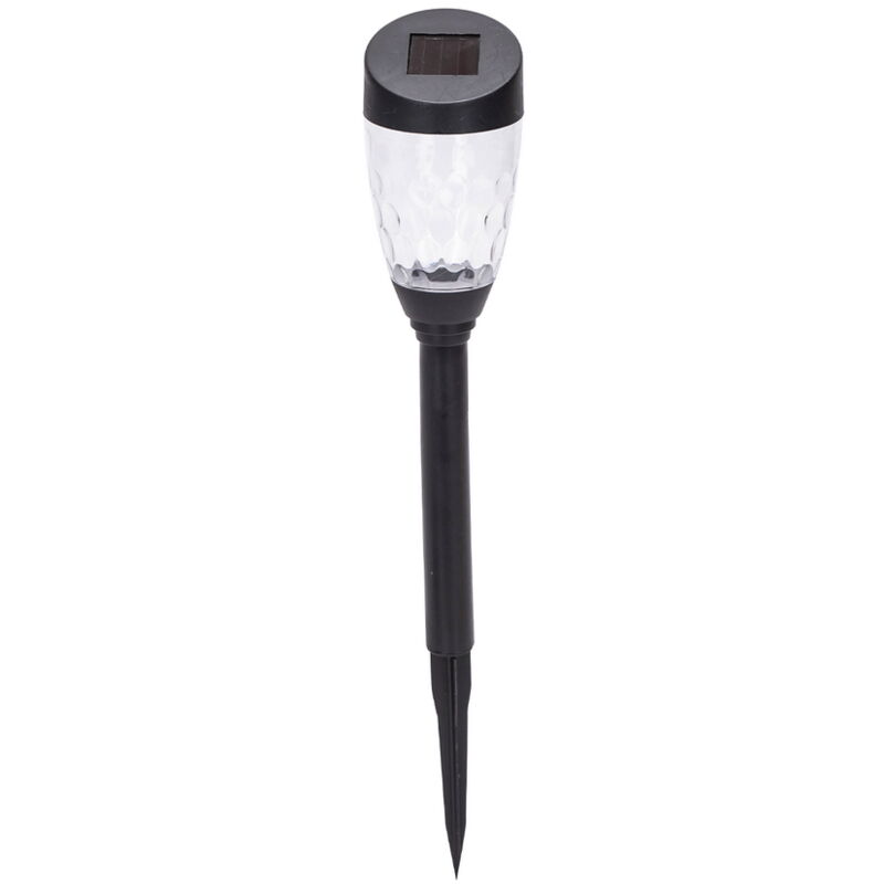 foto del prodotto lampioncino segnapassi led hala 0,006w nero con pannello solare ip44 bianco freddo 6500k con sensore crepuscolare aigostar