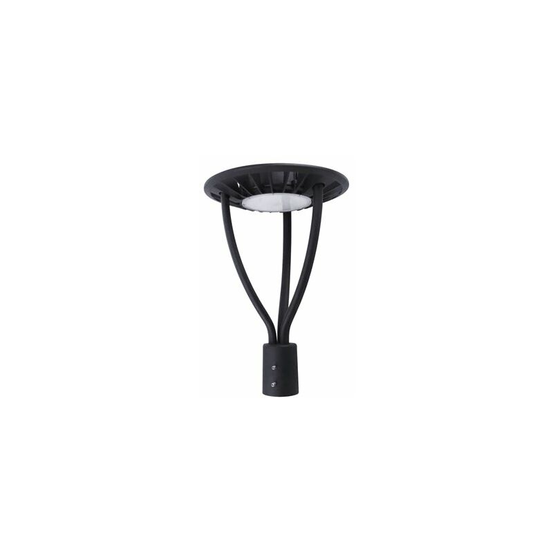 foto del prodotto lampione da esterno led nero matel chip samsung 100w neutro