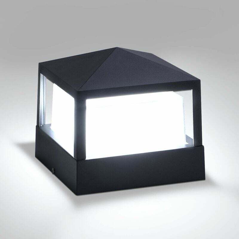 foto del prodotto lampione da esterno luce per porta lega di alluminio impermeabile ip65 luce dorata per ingresso, giardino, prato, cancello, recinzione luce