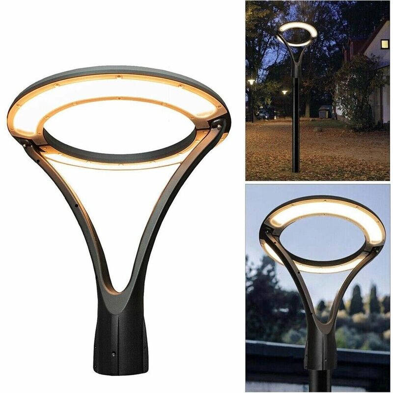 foto del prodotto lampione da giardino 100 watt lampada led luce calda moderna per vialetti ip65