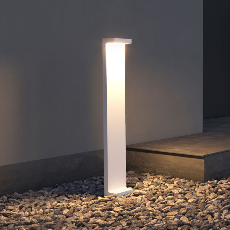 foto del prodotto lampione da giardino 3000k, luminoso da giardino ip65 paletti esterni led 10x6x60cm in alluminio per giardini, parchi, aree residenziali e ingressi