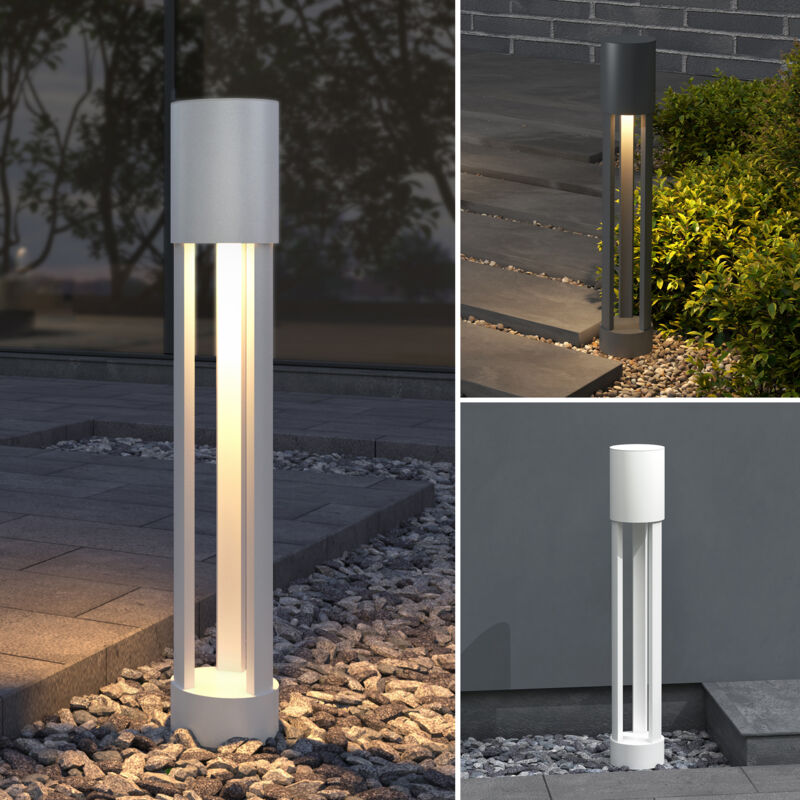 foto del prodotto lampione da giardino 3000k, luminoso da giardino ip65 paletti esterni led 12xh70cm in alluminio per giardini, parchi, aree residenziali e ingressi