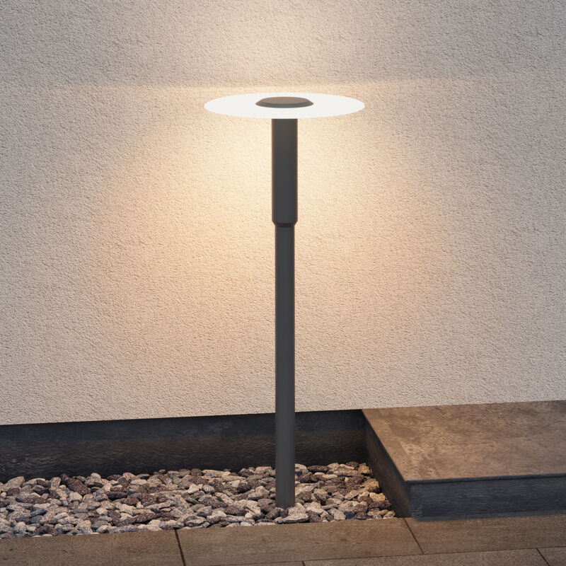 foto del prodotto lampione da giardino 3000k, luminoso da giardino ip65 paletti esterni led 30x80.4cm in alluminio per giardini, parchi, aree residenziali e ingressi