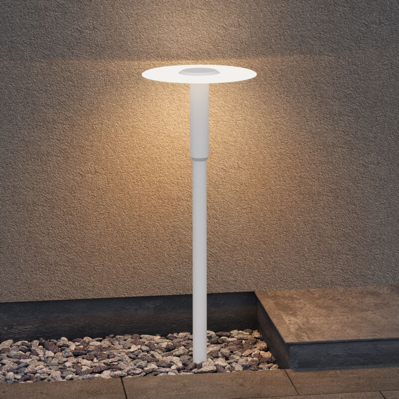 foto del prodotto lampione da giardino 3000k, luminoso da giardino ip65 paletti esterni led 30x80.4cm in alluminio per giardini, parchi, aree residenziali e ingressi