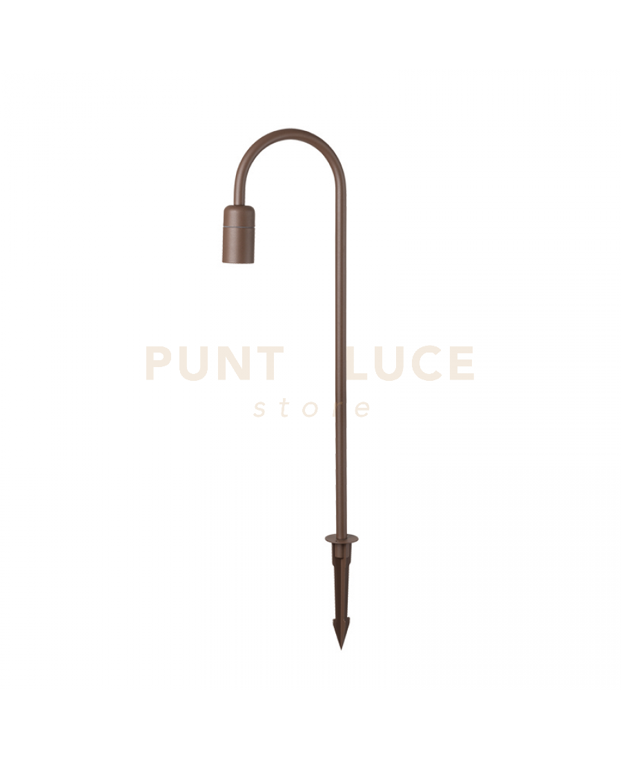 foto del prodotto lampione da giardino garden spikes marrone in alluminio 3000k