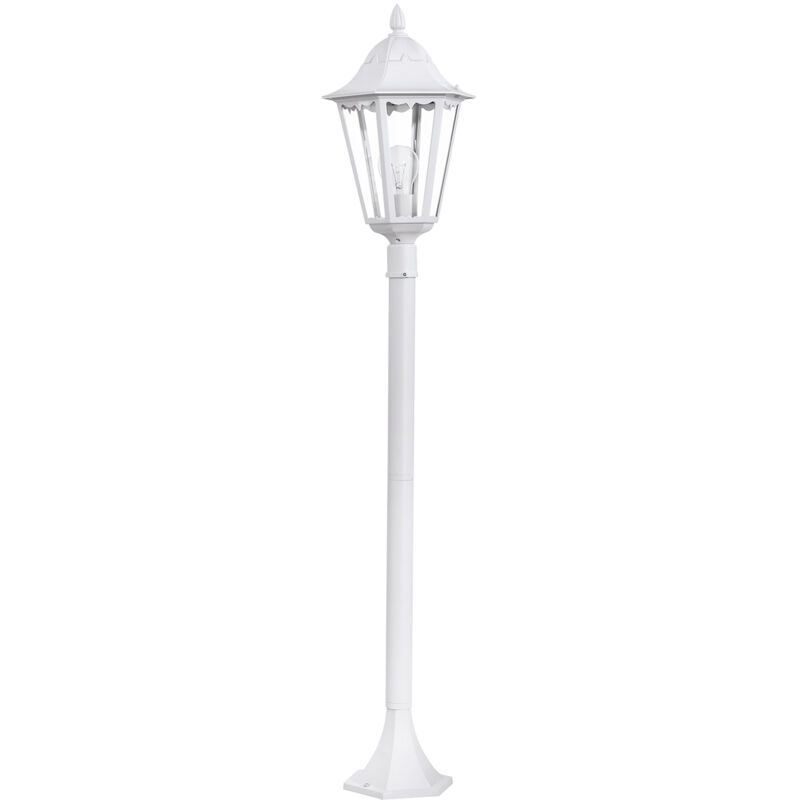 foto del prodotto lampione esterno classico navedo alluminio bianco 1 luce e27