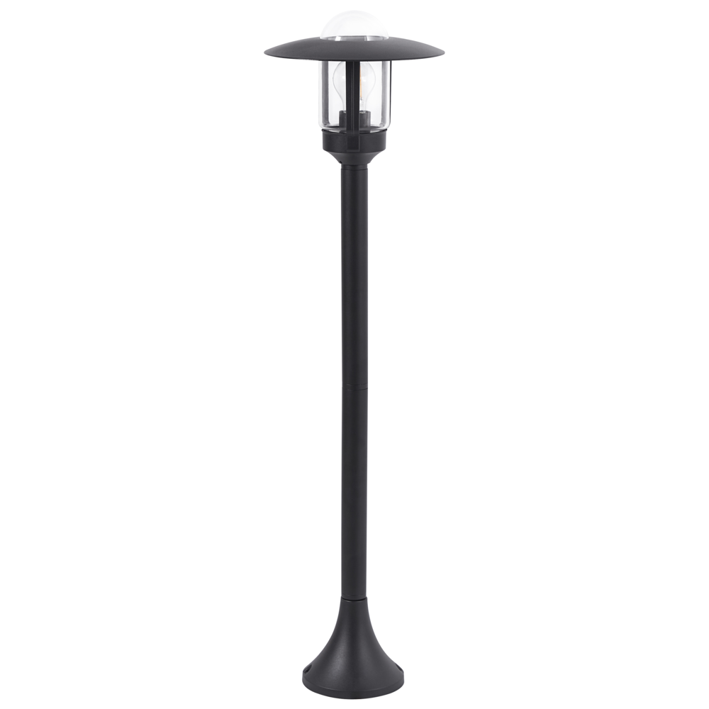 foto del prodotto lampione in alluminio nero 98 cm lampada da sentiero illuminazione da giardino per esterni design moderno
