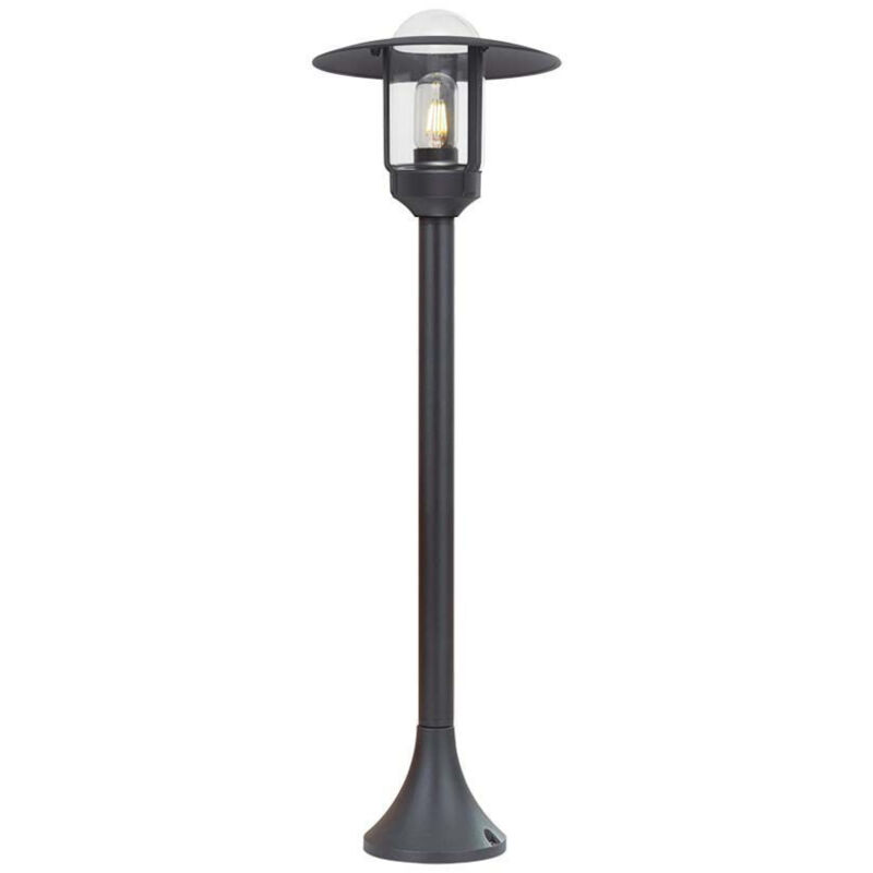 foto del prodotto lampione led giardino portalampada a lanterna e27 nero opaco h 97.5cm ip44 - v-tac