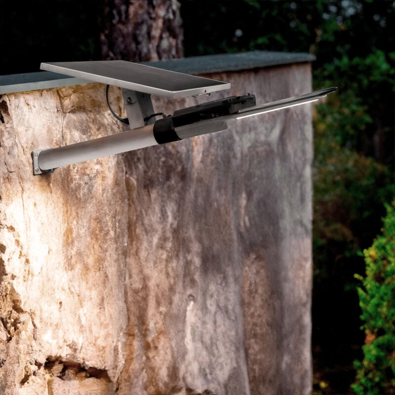 foto del prodotto lampione led solare 3500 lm 140 lm w naxus bianco naturale 4000k
