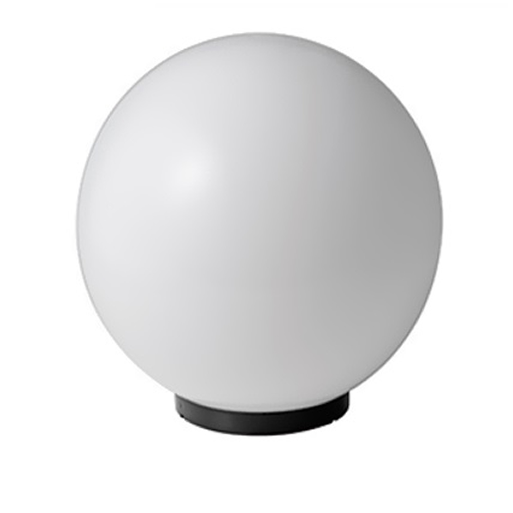 foto del prodotto lampione sfera acrilico e27 8w, diametro 20 cm, bianca