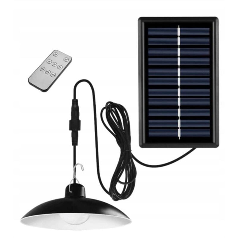 foto del prodotto lampione solare con telecomando, lampadario, rotondo